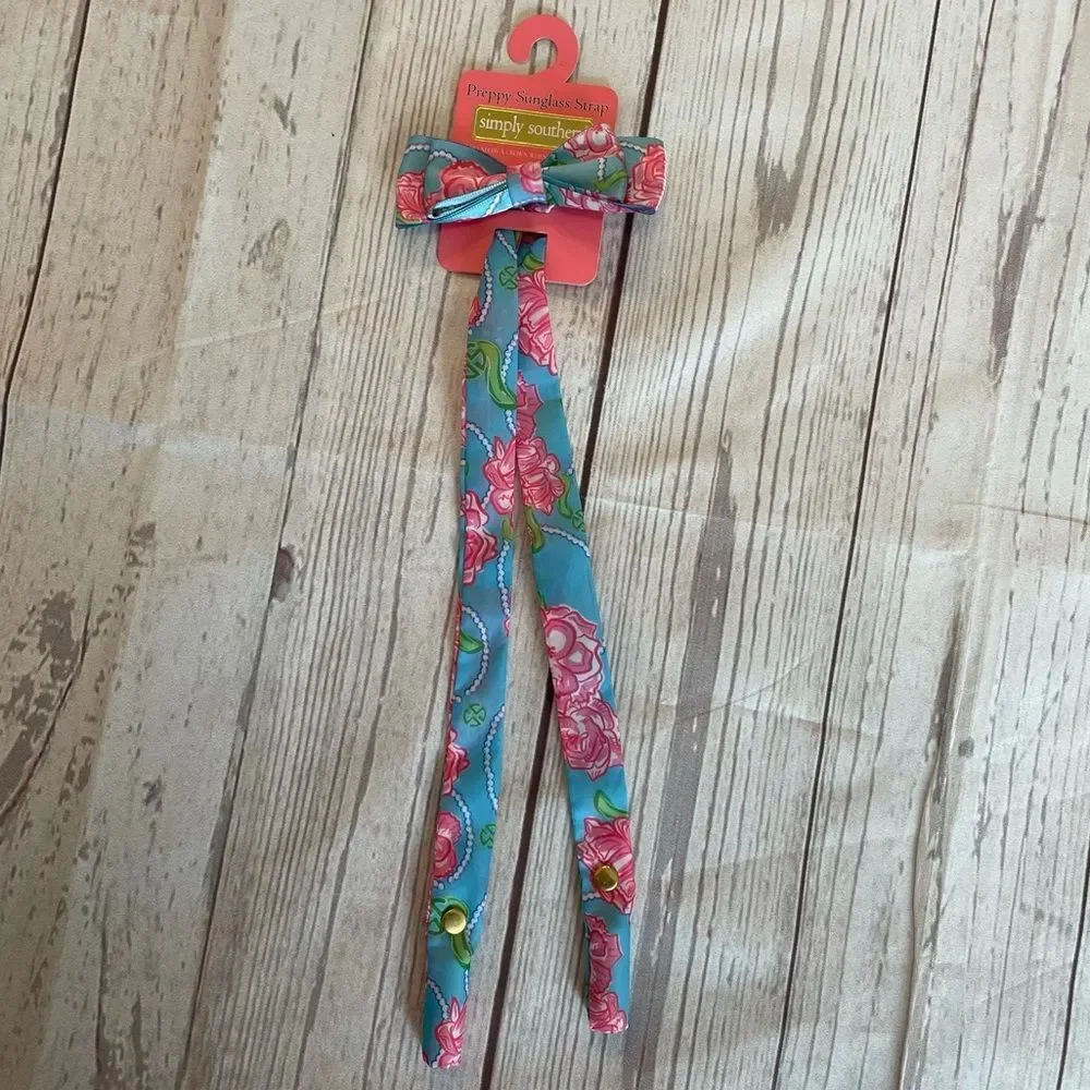 NWT SIMPLY SOUTHERN Sunglasses Retainer Bows Roses